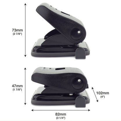 Hole punch RAPESCO ECO Medium, 2 holes, 22 sheets, black