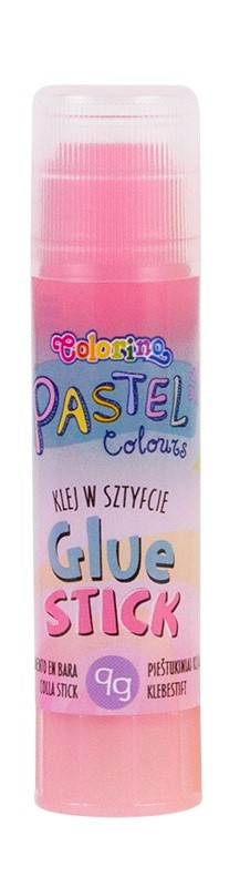 Glue stick COLORINO Pastel 9g, transparent, pastel colors