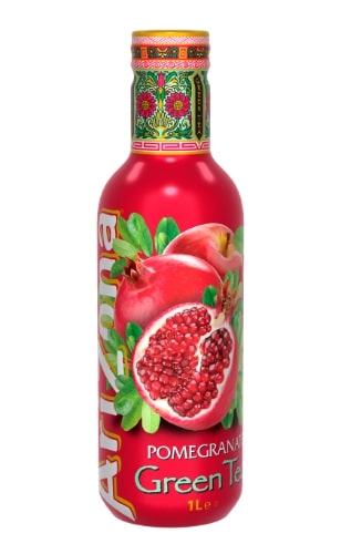 Green tea drink ARIZONA, pomegranate flavor, 1 l