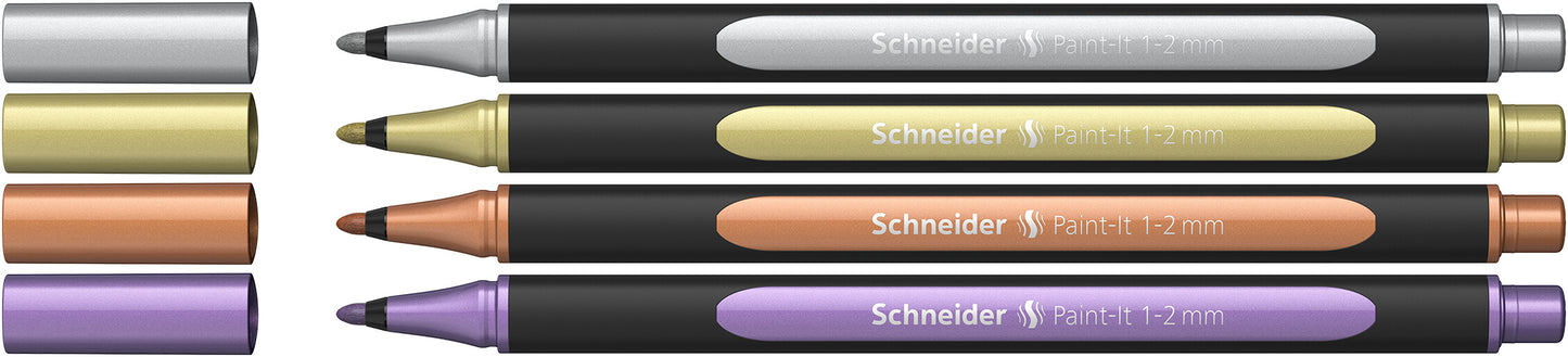 Žymeklis metallic SCHNEIDER 4 spalvos