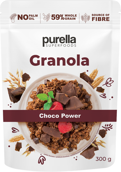 Granola PURELLA, su šokoladu ir riešutais, 300 g