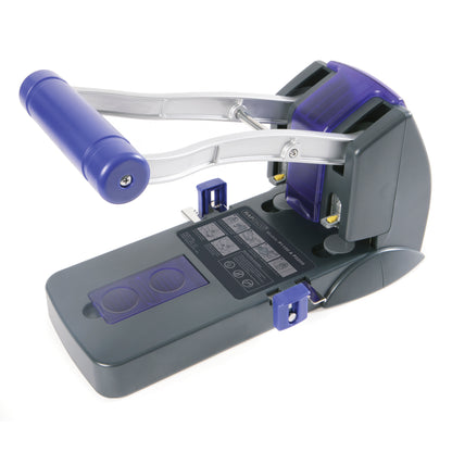 Hole punch RAPESCO Eco P2200, 2 holes, 150 sheets, black/purple