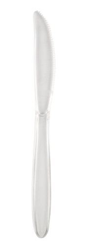 Disposable knives SUPERIOR, PS, transparent, 17 cm, 50 pcs.