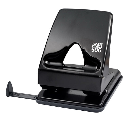 Hole punch SAX 506, 40 sheets, black