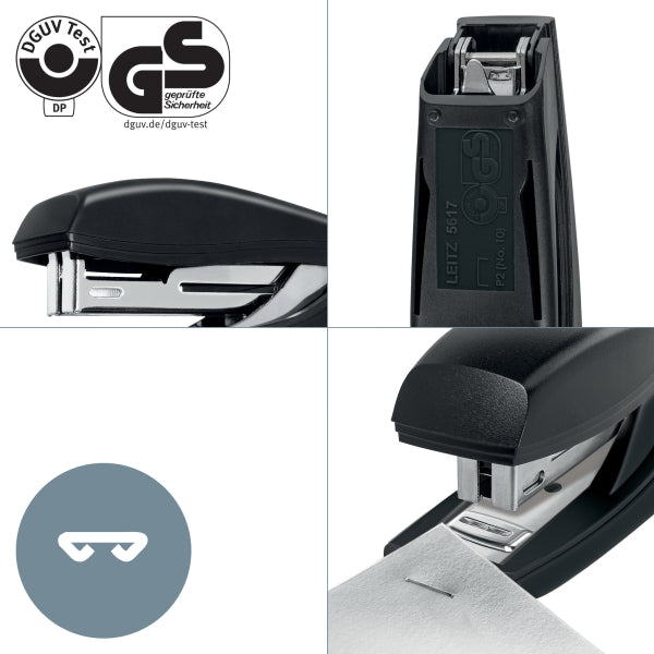 Leitz Recycle Mini stapler, staples up to 10 sheets, black