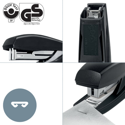 Leitz Recycle Mini stapler, staples up to 10 sheets, black