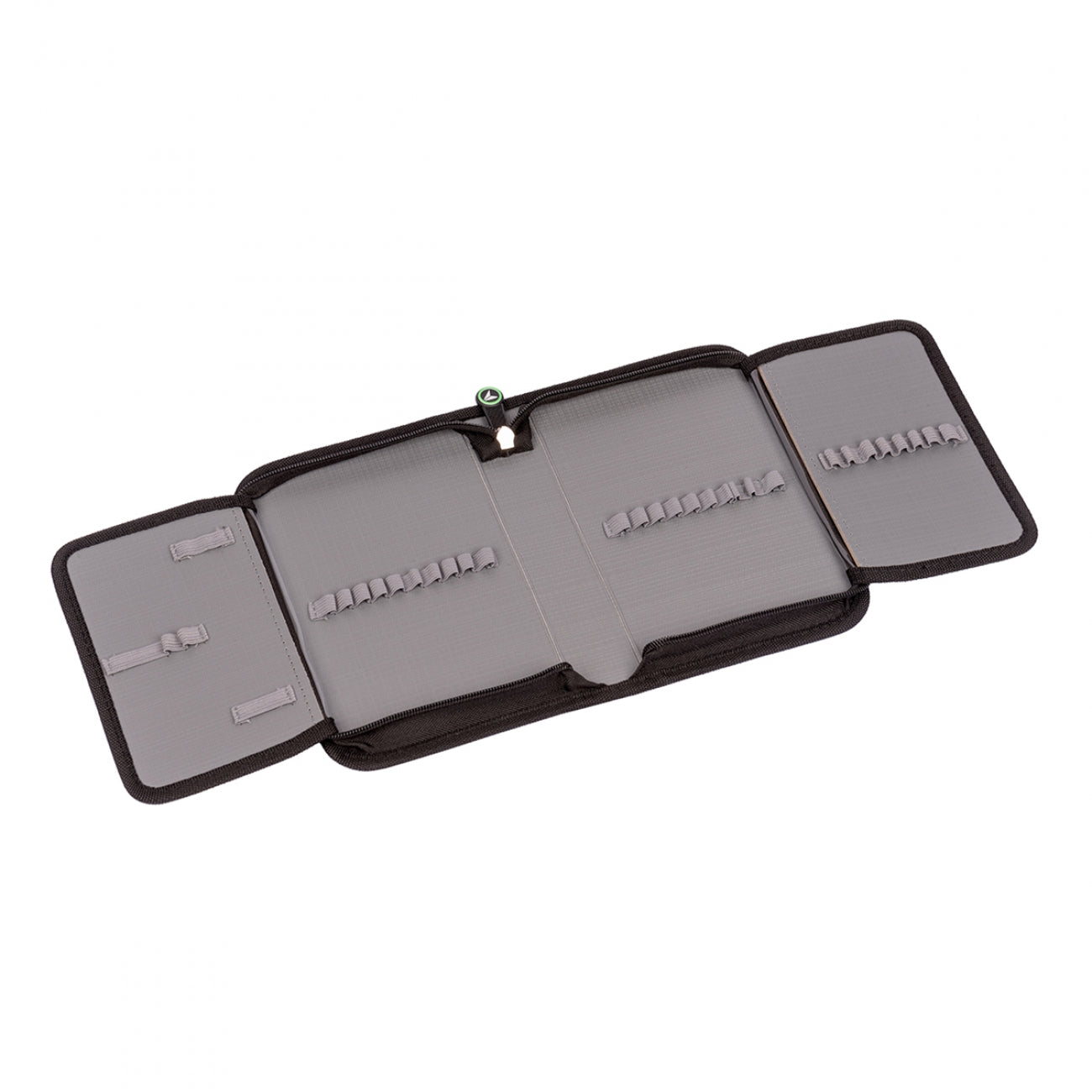 Shaped pencil case with one compartment, two flaps YES HP-04 "Hey dude!", black