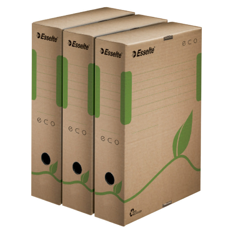 Archival box ESSELTE, 327 x 80 x 233 mm, brown