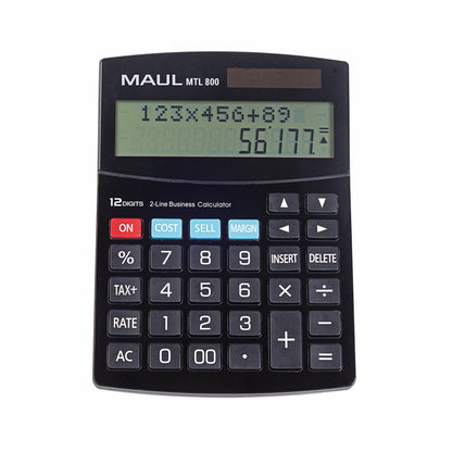 Two-line desktop calculator MAUL MTL 800, 12-digit display