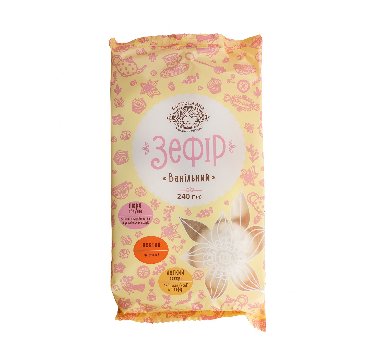 Zefyrai BOGUSLAVNA, vanilės skonio, 240g