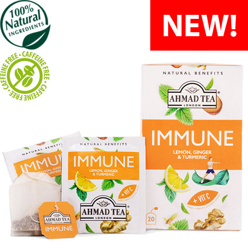 Ahmad Tea Natūrali arbata ''Immune'', vokeliuose su siūlu, 20 vnt.