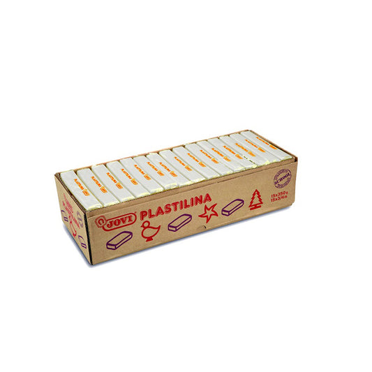 Plasticine JOVI, 350g. WHITE
