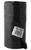 Garbage bags, HD, 60 l, 10 mk, 60 x 70 cm, black, 50 pcs.