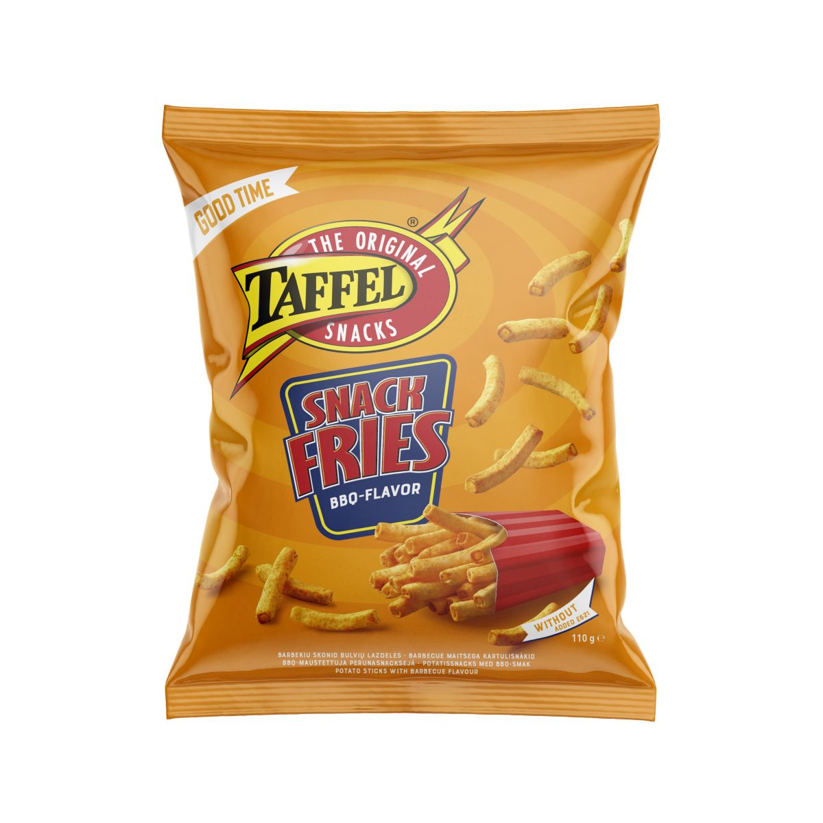 Kukurūzų traškučiai TAFFEL, Snack Fries Barbecue, 110 g