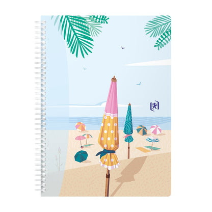 Notebook with spiral OXFORD HORIZONS, B5, 60 sheets, 90 gsm, with squares
