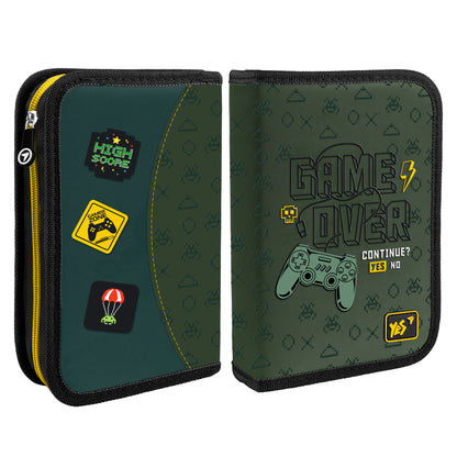 YES shaped pencil case, one compartment, without flaps, HP-02 Game Fan