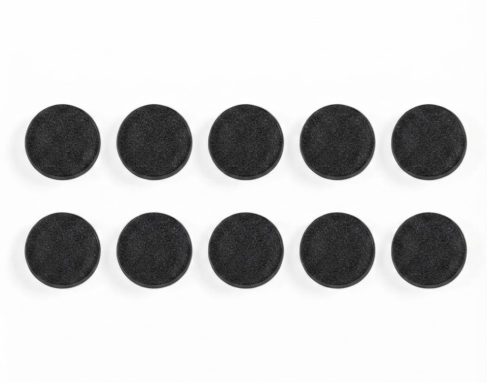 Whiteboard magnets BI-OFFICE 30 mm, 10 pcs., extra strong, black