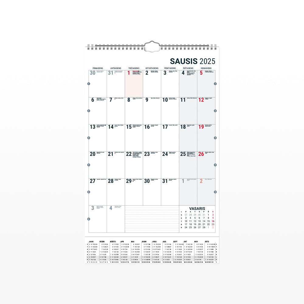 Kalendorius MONO PLANNER, 2027