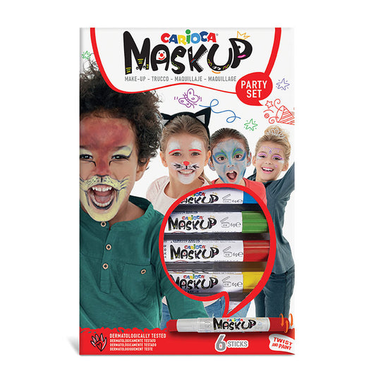 Face paint CARIOCA Mask Up Party, 6 colors