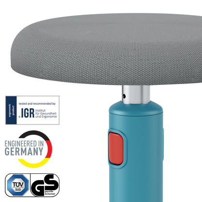 Ergonomiška kėdė Leitz Ergo Cosy, „du viename“, ramios mėlynos spalvos