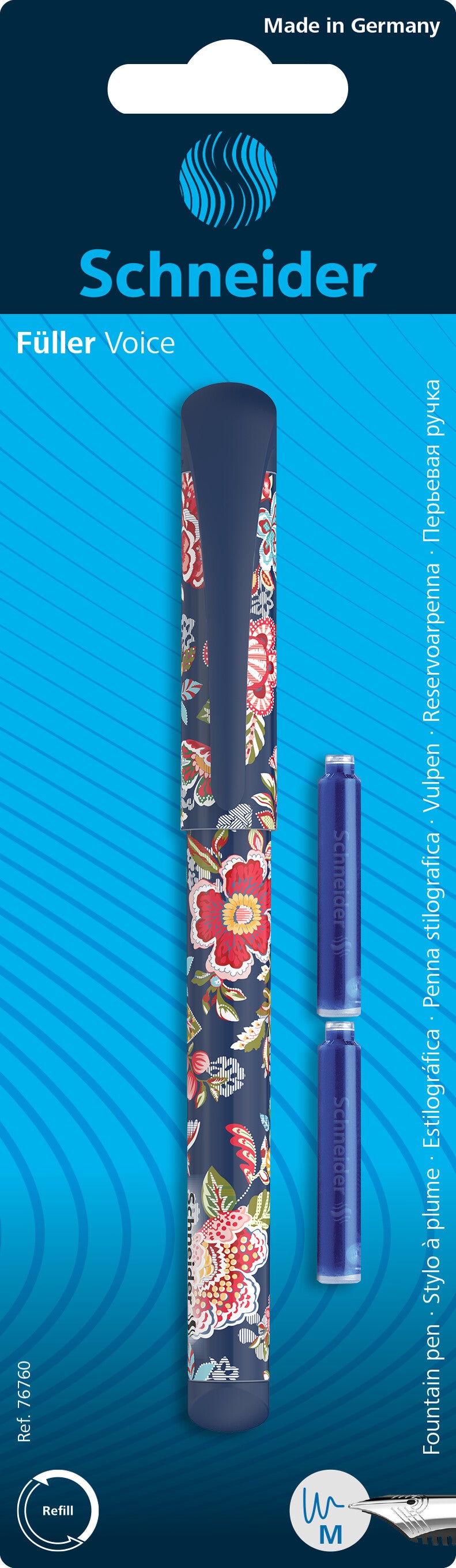 Fountain pen + accessories SCHNEIDER Voice, various colors