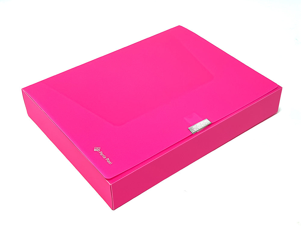 Document case PANTA PLAST Neon, PP, A4, 55 mm, pink