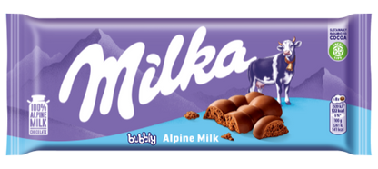 Šokoladas MILKA Bubbly Alpine Milk, 90 g
