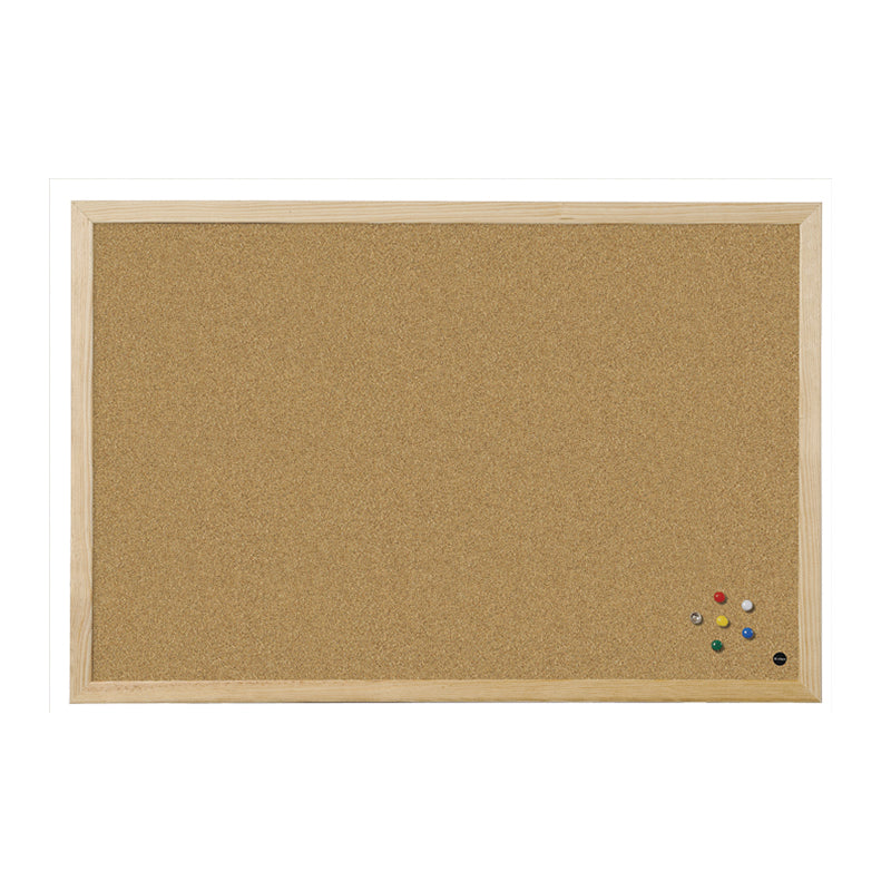 Cork board BI-OFFICE BUDGET 60x40, pine frame