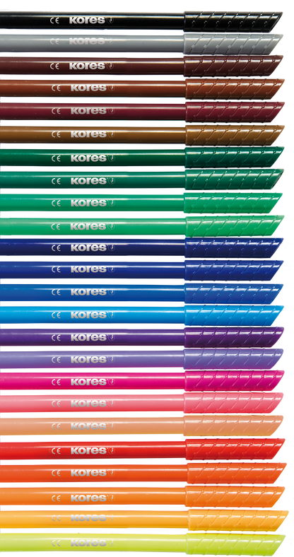 KORES FINE TIP felt-tip pens, 24 colors