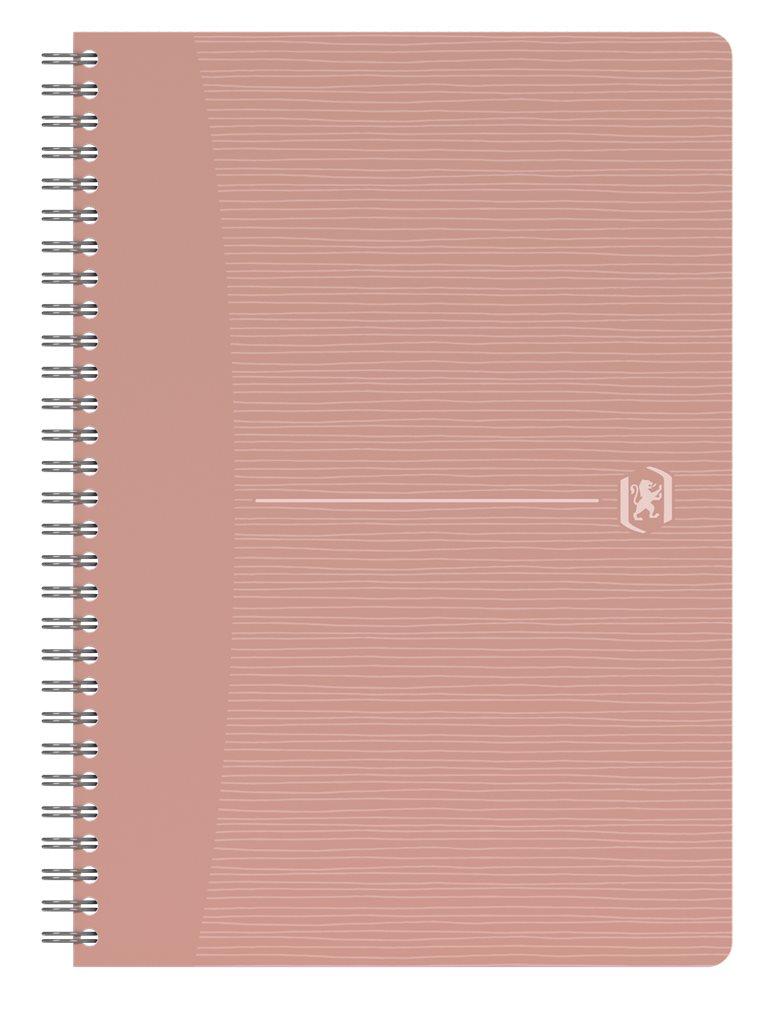 Perdirbtas sąsiuvinis su spirale OXFORD Rec’Up, A5, 90 lapų, 90 gsm, langeliais