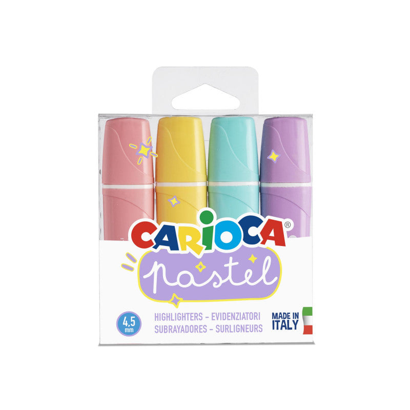 Text markers CARIOCA Pastel, 4 pcs.