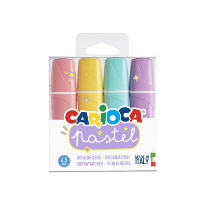 Text markers CARIOCA Pastel, 4 pcs.