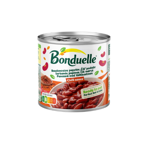 Red beans in chili sauce BONDUELLE, 430 g