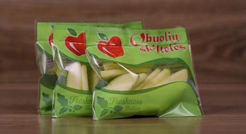 Fresh sliced ​​apples, 70g