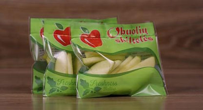Fresh sliced ​​apples, 70g