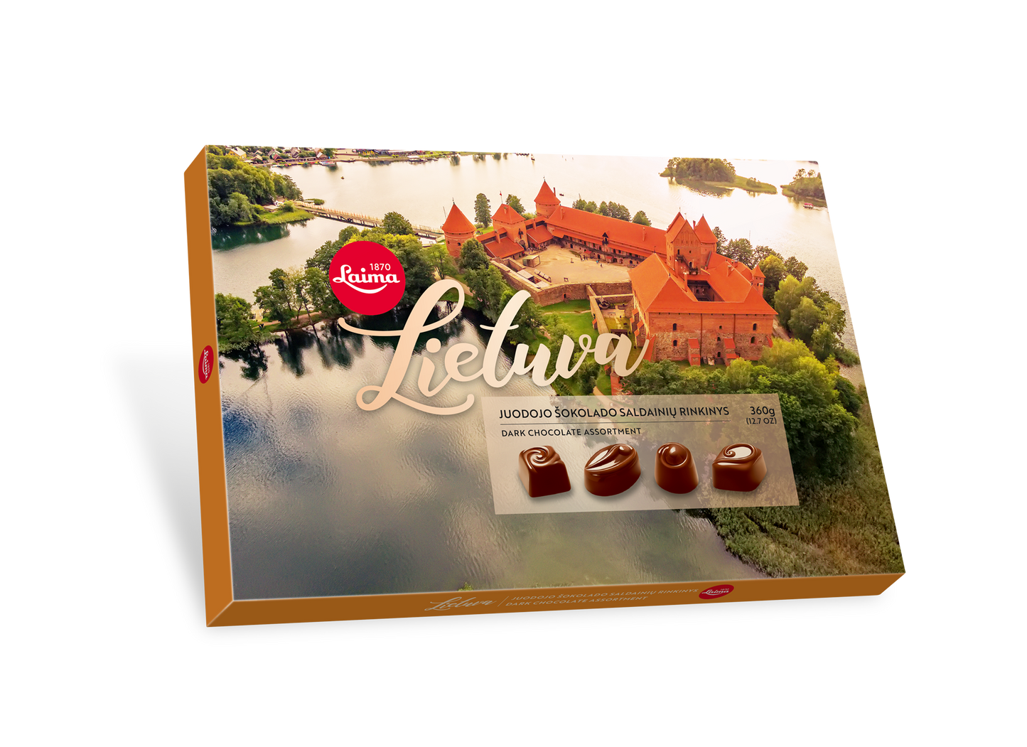 Tamsaus šokolado asorti LAIMA Lietuva, 360 g
