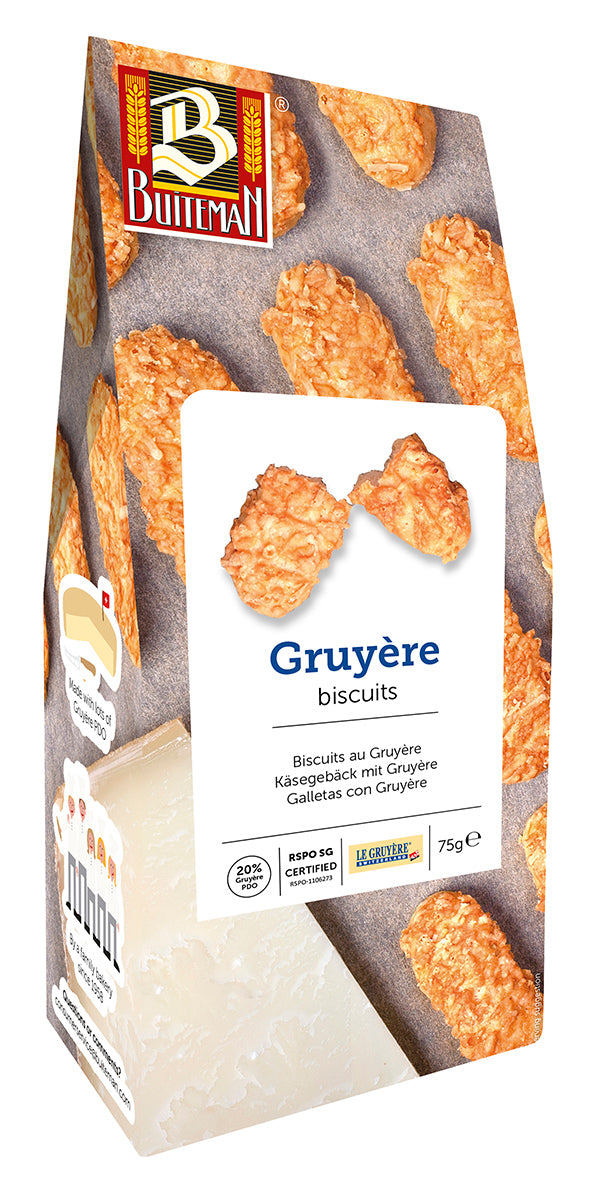 Cheese biscuits BUITEMAN, with Gruyere cheese, 75 g