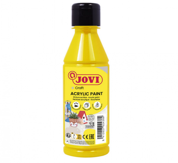 Tempera paint JOVI, 250ml, yellow