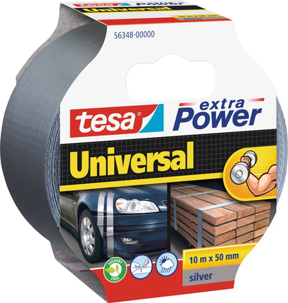 Cloth tape TESA Extra Power Universal, 50mm x 10m, grey