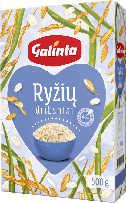 Ryžių dribsniai GALINTA EKSTRA, 500 g