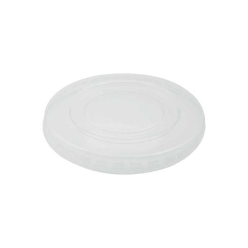 Vienkartinis dangtelis 110 ml padažo indeliui, skaidrus, PET, 100 vnt.