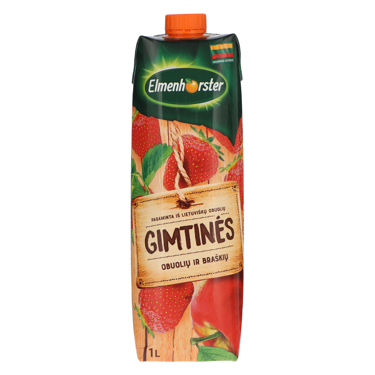 Apple and strawberry juice drink ELMENHORSTER Native, 30%, 1 l
