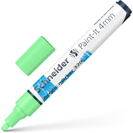 Acrylic marker SCHNEIDER Paint-it 320, 4 mm, pastel green.
