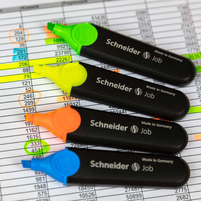 Text marker SCHNEIDER JOB, 1-5 mm, green