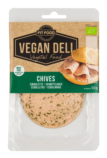 Organic vegan product VEGAN DELI, sliced, with peas, LT-EKO-001, 100g 