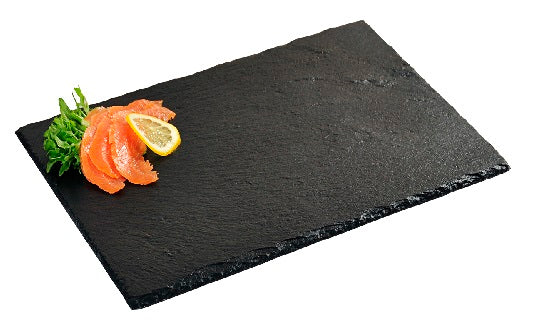 Tray Slate, with non-slip feet, slate, 40 x 30 cm, H 0.6/0.7 cm, pcs.