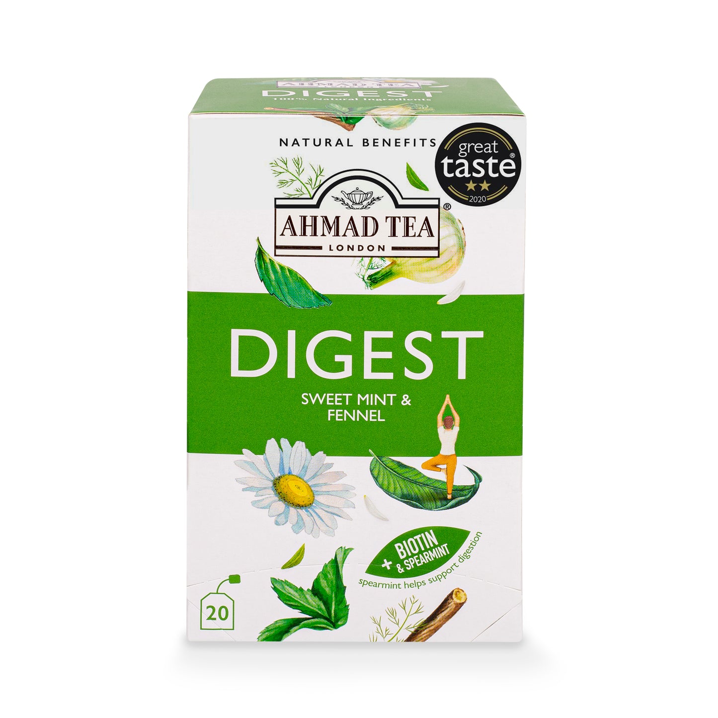 Ahmad Tea Natūrali arbata ''Digest'', vokeliuose, 20 vnt.