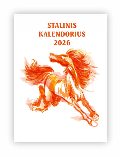 Desk calendar 2026