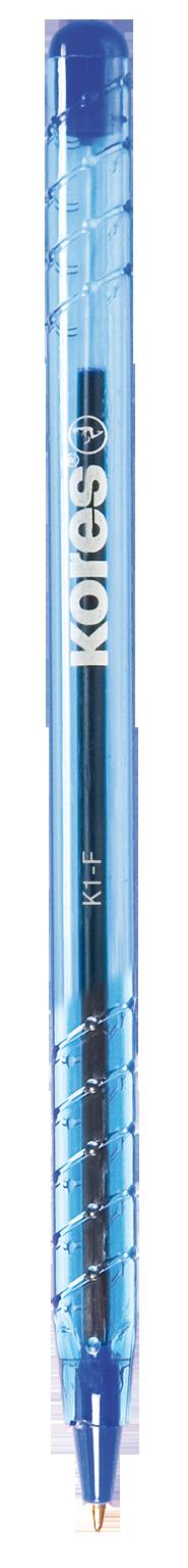 Ballpoint pen KORES K1 F, 1.0 mm, blue ink