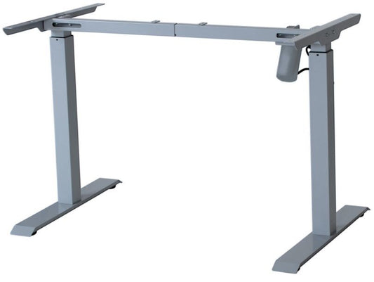 Height-adjustable desk frame SUN-FLEX®DESKFRAME II, 70-117cm, silver/gray